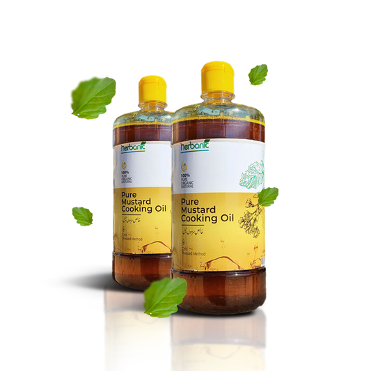 Pure  Mustard Cooking Oil - 1 Liter (Pack of 2)