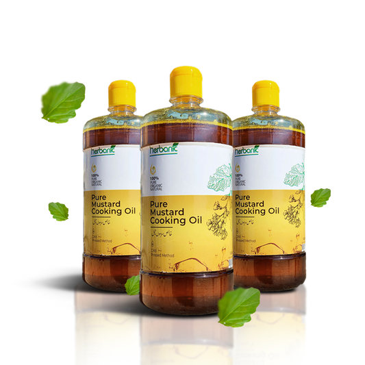 Pure  Mustard Cooking Oil - 1 Liter (Pack of 3)
